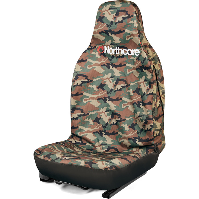 2024 Northcore Waterproof Car Seat Cover & Hawaiian Hula Dashboard Doll Bundle NCHW - Camo